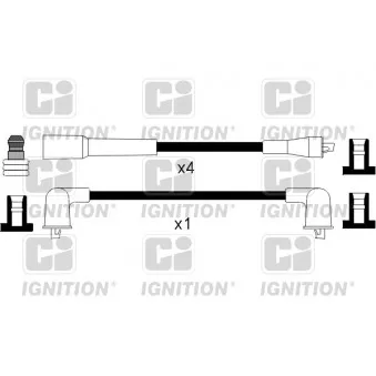 QUINTON HAZELL XC921 - Kit de câbles d'allumage