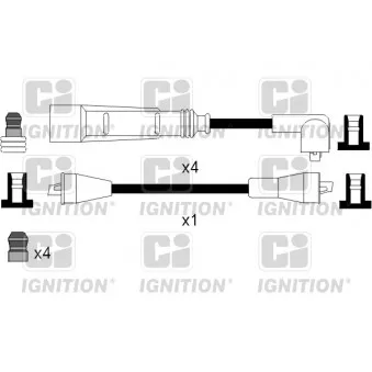 Kit de câbles d'allumage QUINTON HAZELL XC932