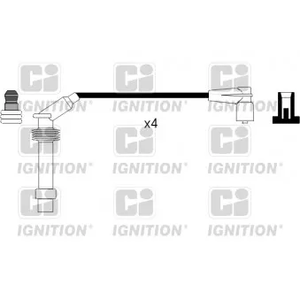 QUINTON HAZELL XC934 - Kit de câbles d'allumage