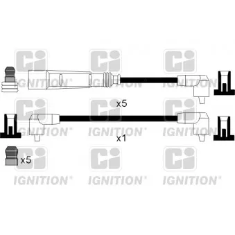 QUINTON HAZELL XC948 - Kit de câbles d'allumage