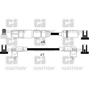 QUINTON HAZELL XC956 - Kit de câbles d'allumage