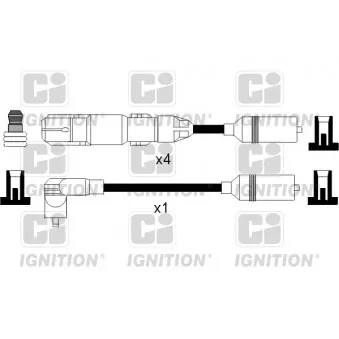 QUINTON HAZELL XC958 - Kit de câbles d'allumage