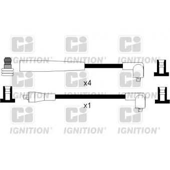 QUINTON HAZELL XC960 - Kit de câbles d'allumage