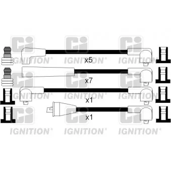 QUINTON HAZELL XC966 - Kit de câbles d'allumage