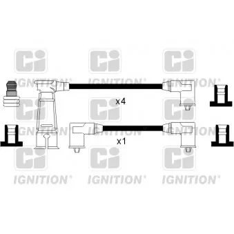 QUINTON HAZELL XC970 - Kit de câbles d'allumage