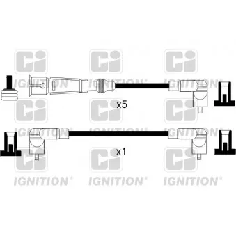 QUINTON HAZELL XC973 - Kit de câbles d'allumage