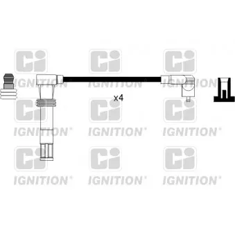 QUINTON HAZELL XC981 - Kit de câbles d'allumage