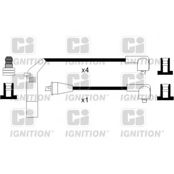 Kit de câbles d'allumage QUINTON HAZELL XC985