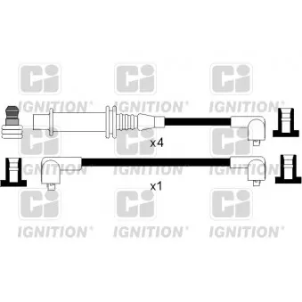 QUINTON HAZELL XC993 - Kit de câbles d'allumage