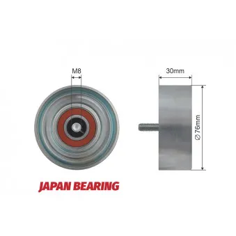 Poulie renvoi/transmission, courroie trapézoïdale à nervures TEKNÖR OEM 1X4E19A216DB