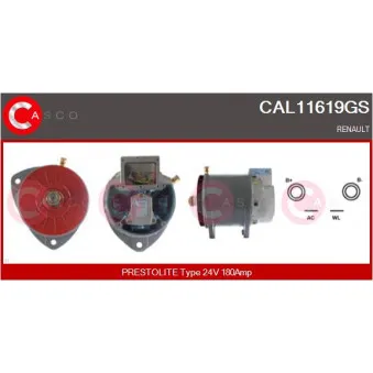 Alternateur CASCO [CAL11619GS]