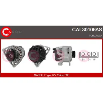 Alternateur CASCO OEM 97AB10300AE