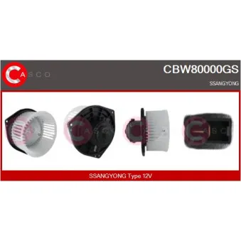 Pulseur d'air habitacle CASCO [CBW80000GS]