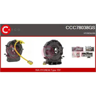 CASCO CCC78038GS - Ressort tournant, Airbag