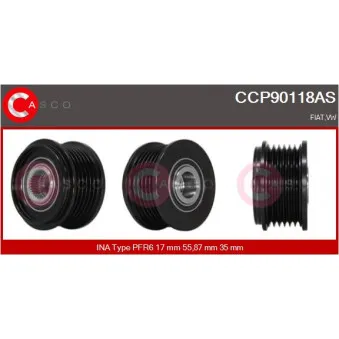 CASCO CCP90118AS - Poulie, alternateur