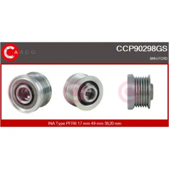 CASCO CCP90298GS - Poulie, alternateur