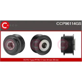 Poulie, alternateur CASCO [CCP96114GS]