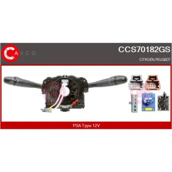 CASCO CCS70182GS - Commutateur de colonne de direction