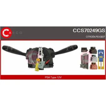 CASCO CCS70249GS - Commutateur de colonne de direction