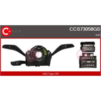 CASCO CCS73058GS - Commutateur de colonne de direction