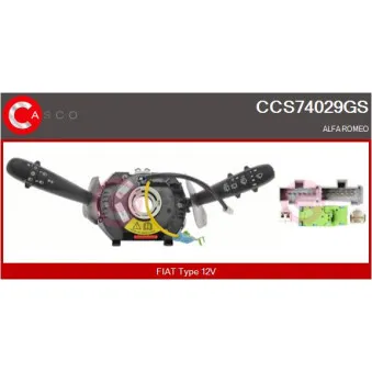 CASCO CCS74029GS - Commutateur de colonne de direction
