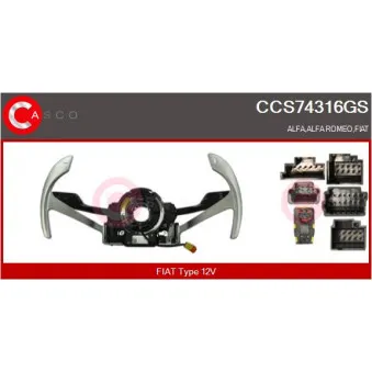 CASCO CCS74316GS - Commutateur de colonne de direction