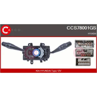 CASCO CCS78001GS - Commutateur de colonne de direction