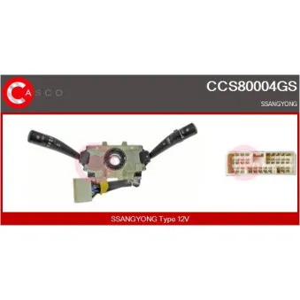CASCO CCS80004GS - Commutateur de colonne de direction