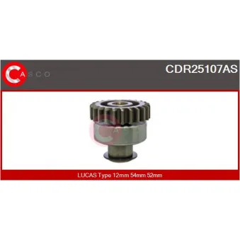 CASCO CDR25107AS - Pignon, démarreur