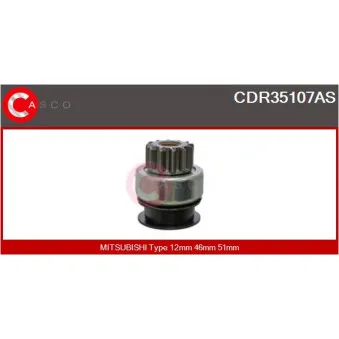 CASCO CDR35107AS - Pignon, démarreur