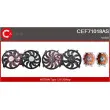 Moteur électrique, ventilateur pour radiateurs CASCO [CEF71018AS]