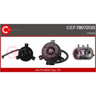 CASCO CEF78072GS - Moteur électrique, ventilateur pour radiateurs