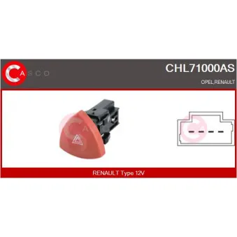 Interrupteur de signal de détresse CASCO CHL71000AS