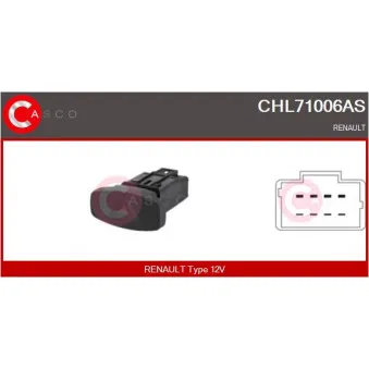 CASCO CHL71006AS - Interrupteur de signal de détresse