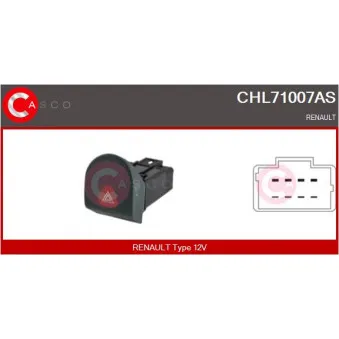 Interrupteur de signal de détresse CASCO CHL71007AS