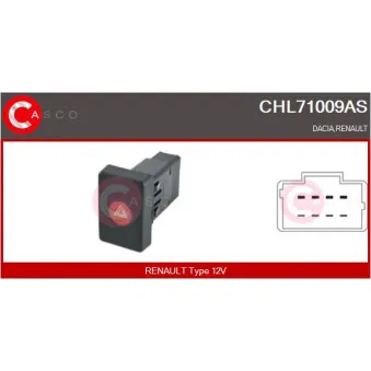 CASCO CHL71009AS - Interrupteur de signal de détresse