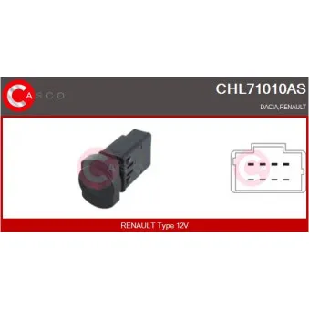 Interrupteur de signal de détresse CASCO CHL71010AS