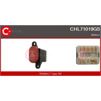 CASCO CHL71019GS - Interrupteur de signal de détresse
