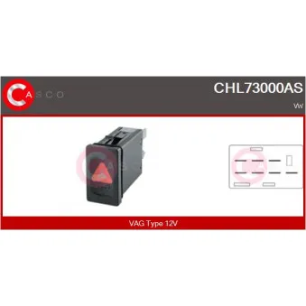 Interrupteur de signal de détresse CASCO CHL73000AS