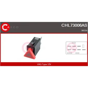 Interrupteur de signal de détresse CASCO CHL73006AS