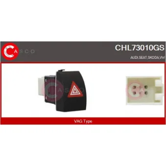 CASCO CHL73010GS - Interrupteur de signal de détresse