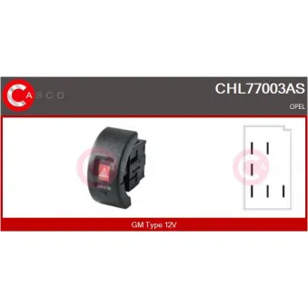 CASCO CHL77003AS - Interrupteur de signal de détresse