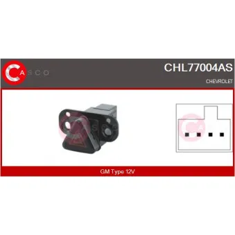 CASCO CHL77004AS - Interrupteur de signal de détresse