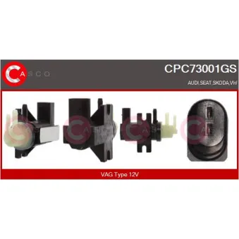 CASCO CPC73001GS - Transmetteur de pression, controle des gaz d'échappement