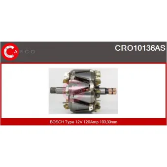 CASCO CRO10136AS - Rotor, alternateur