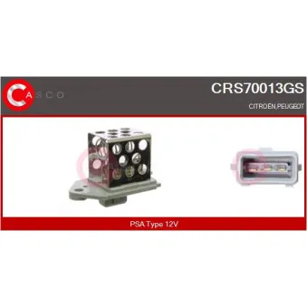 CASCO CRS70013GS - Résistance de série, moteur électrique-ventilateur du radiat