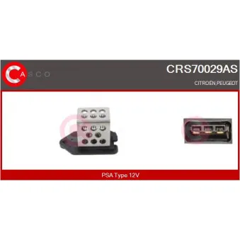 Résistance du ventilateur de radiateur CASCO OEM 126763