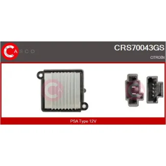 CASCO CRS70043GS - Résistance, pulseur d'air habitacle