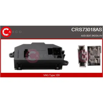 Résistance, pulseur d'air habitacle CASCO OEM 3C0907521F