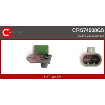 CASCO CRS74008GS - Résistance de série, moteur électrique-ventilateur du radiat